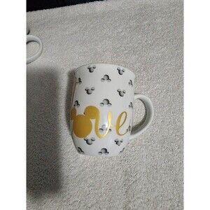 Mickey Mouse LOVE Ceramic Mug Disney 90 Years of Magic